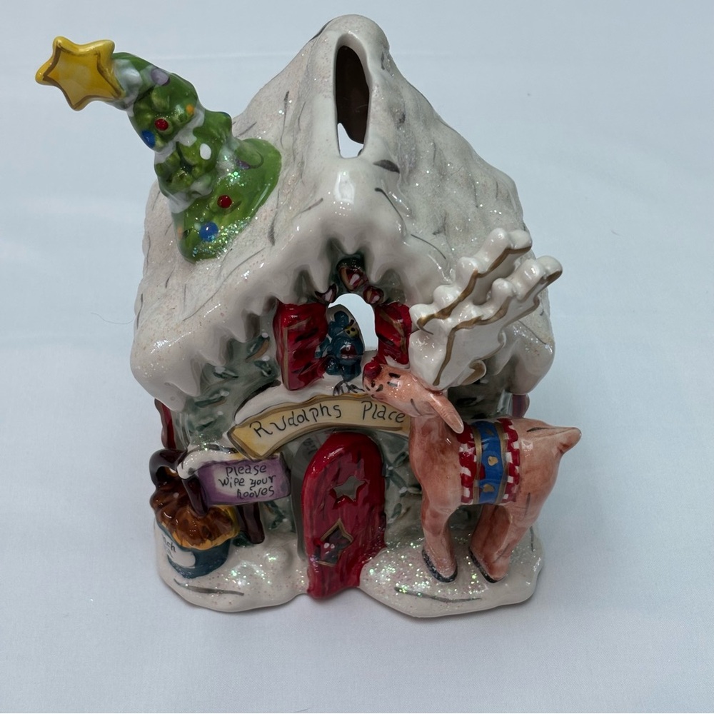 Blue Sky Clayworks Rudolph’s Place Tealight Holder